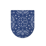 Blue Paisley Bandana Print Toilet Lid Cover