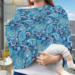 Blue Paisley Pattern Print Baby Seat Cover
