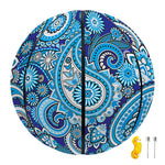 Blue Paisley Pattern Print Basketball