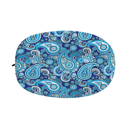 Blue Paisley Pattern Print Car Side Mirror Covers