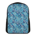Blue Paisley Pattern Print Casual Backpack
