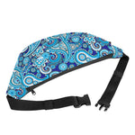 Blue Paisley Pattern Print Fanny Pack