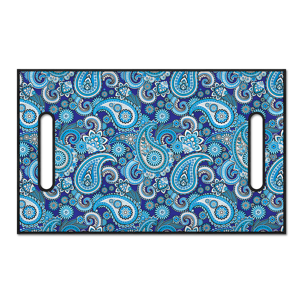 Blue Paisley Pattern Print Golf Cart Seat Cover