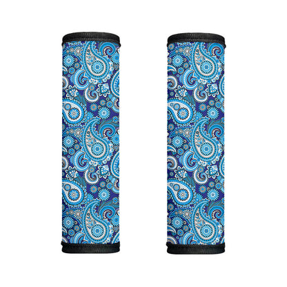 Blue Paisley Pattern Print Handle Covers