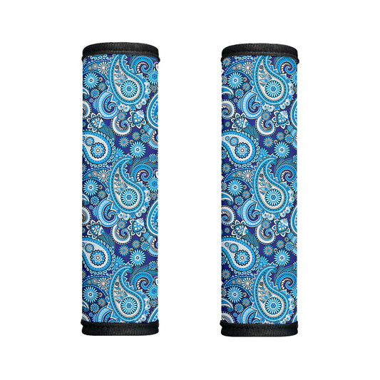 Blue Paisley Pattern Print Handle Covers