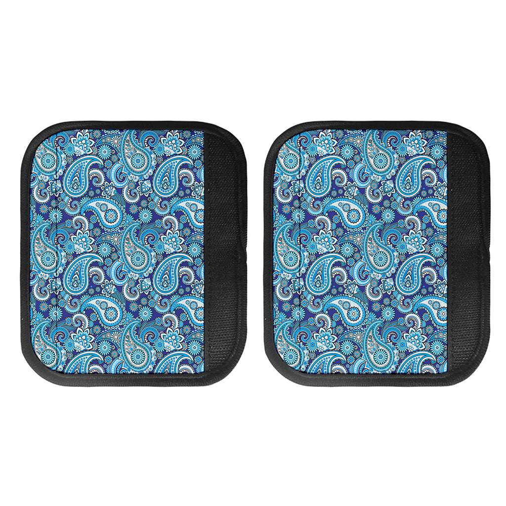Blue Paisley Pattern Print Handle Covers