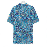 Blue Paisley Pattern Print Hawaiian Shirt