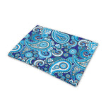 Blue Paisley Pattern Print Pet Cooling Mat Cover