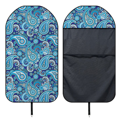 Blue Paisley Pattern Print Waterproof Car Seat Cover