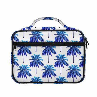 Blue Palm Tree Pattern Print Briefcase Bible Bag