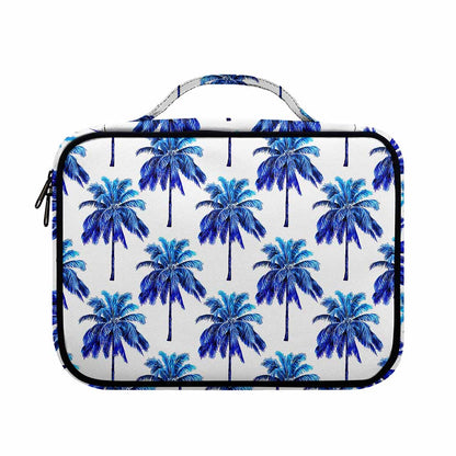 Blue Palm Tree Pattern Print Briefcase Bible Bag