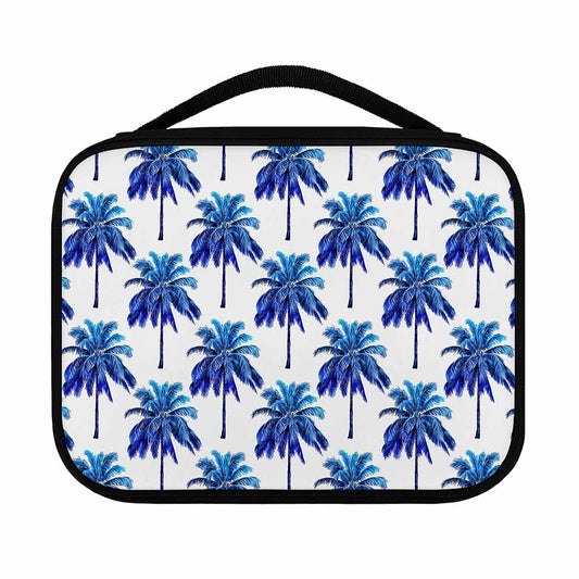 Blue Palm Tree Pattern Print Classic Bible Case
