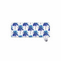Blue Palm Tree Pattern Print Extended Mouse Pad