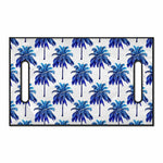 Blue Palm Tree Pattern Print Golf Cart Seat Cover