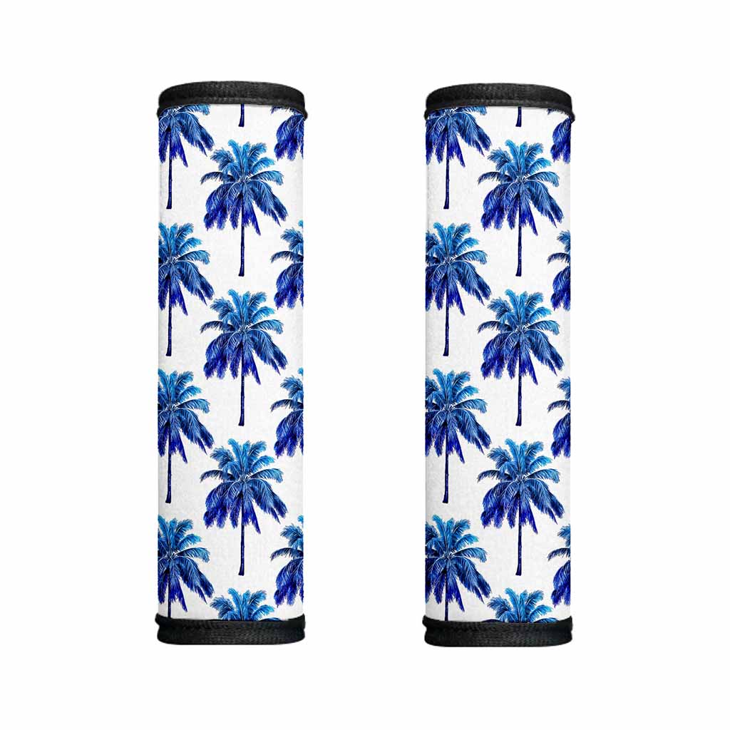 Blue Palm Tree Pattern Print Handle Covers