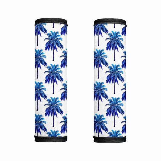 Blue Palm Tree Pattern Print Handle Covers