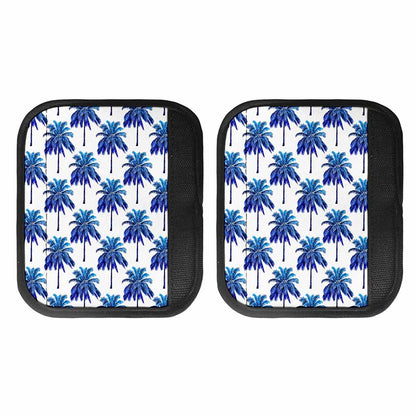 Blue Palm Tree Pattern Print Handle Covers