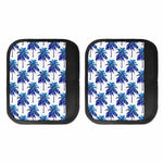 Blue Palm Tree Pattern Print Handle Covers