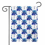 Blue Palm Tree Pattern Print House Flag