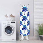 Blue Palm Tree Pattern Print Ironing Board Cover