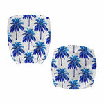 Blue Palm Tree Pattern Print Office Chair Cover
