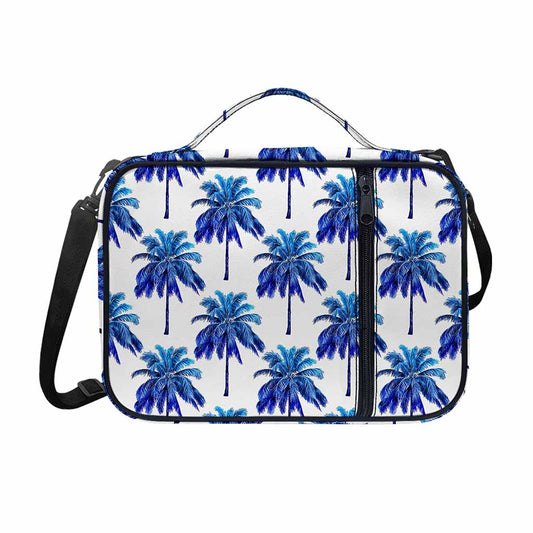Blue Palm Tree Pattern Print Shoulder Strap Bible Bag