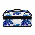 Blue Palm Tree Pattern Print Small Lunch Bag