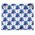 Blue Palm Tree Pattern Print Tapestry