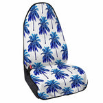 Blue Palm Tree Pattern Print Waterproof Car Seat Cover