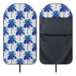 Blue Palm Tree Pattern Print Waterproof Car Seat Cover