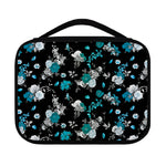 Blue Peony And Grey Rose Floral Print Classic Bible Case