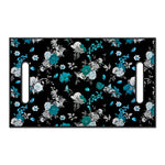 Blue Peony And Grey Rose Floral Print Golf Cart Seat Cover