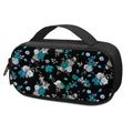 Blue Peony And Grey Rose Floral Print Portable Cooler Travel Case