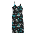 Blue Peony And Grey Rose Floral Print Jersey Midi Cami Dress