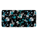 Blue Peony And Grey Rose Floral Print Towel