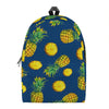 Blue Pineapple Pattern Print Backpack
