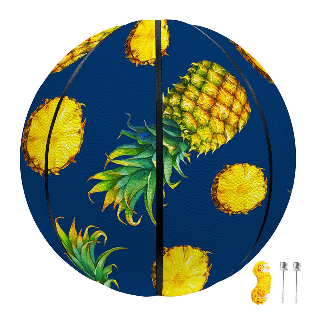 Blue Pineapple Pattern Print Basketball