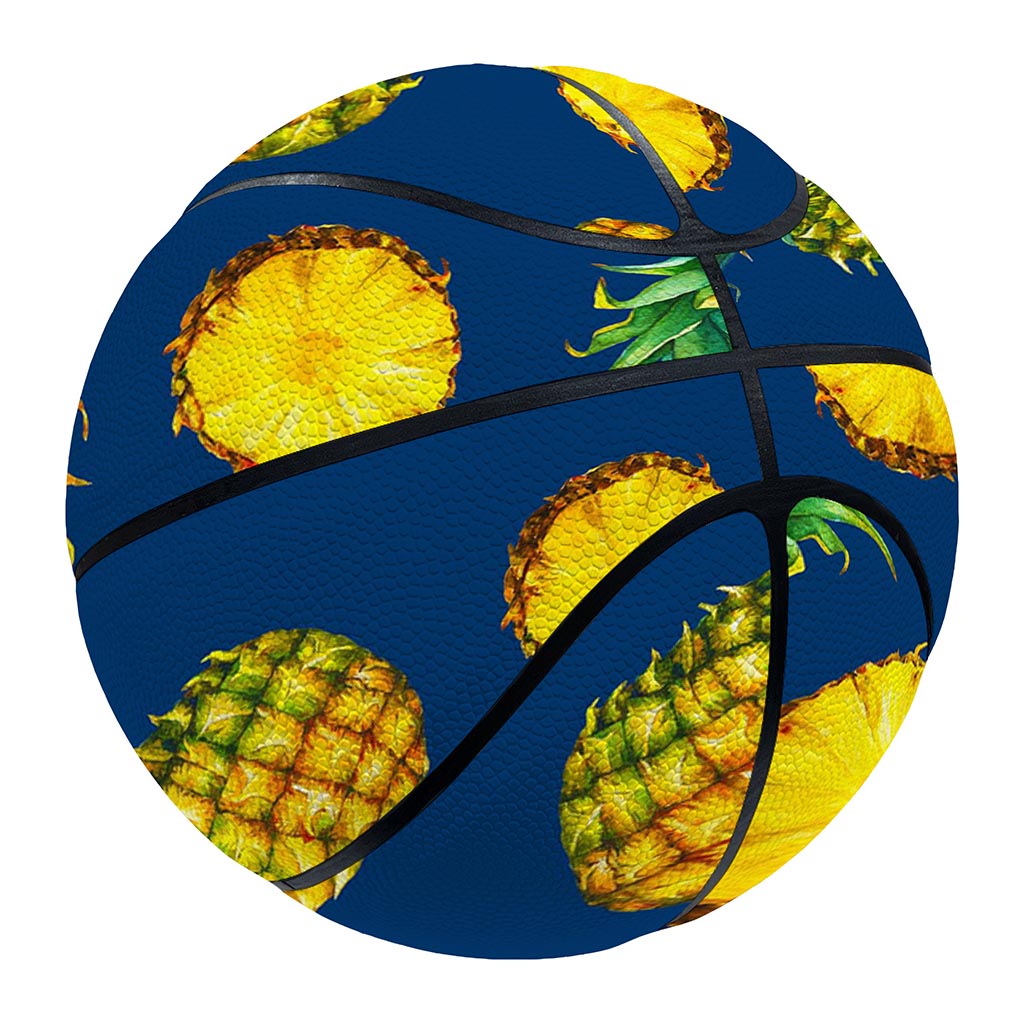Blue Pineapple Pattern Print Basketball