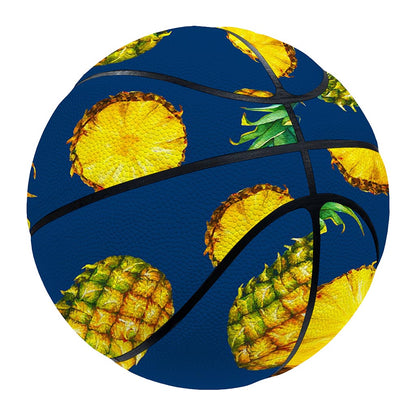 Blue Pineapple Pattern Print Basketball