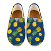 Blue Pineapple Pattern Print Casual Shoes