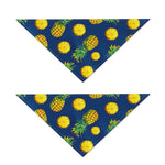 Blue Pineapple Pattern Print Dog Bandana