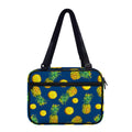 Blue Pineapple Pattern Print Double Strap Bible Bag