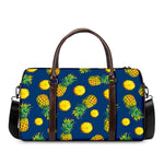 Blue Pineapple Pattern Print Duffle Bag