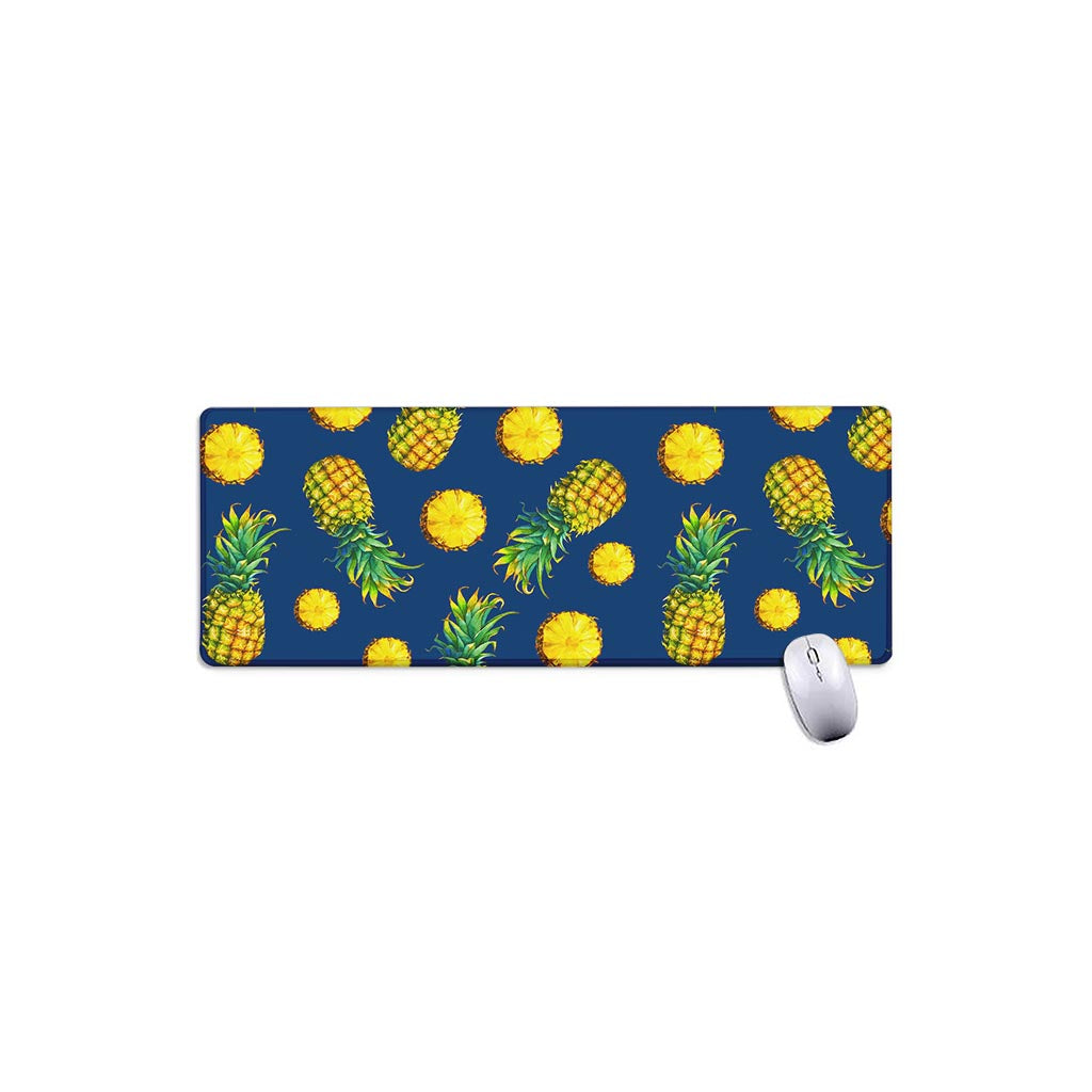 Blue Pineapple Pattern Print Extended Mouse Pad