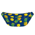 Blue Pineapple Pattern Print Fanny Pack