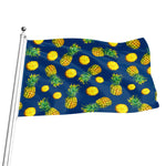 Blue Pineapple Pattern Print Flag