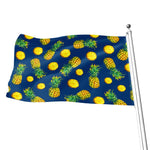 Blue Pineapple Pattern Print Flag