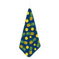 Blue Pineapple Pattern Print Hand Towel