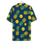 Blue Pineapple Pattern Print Hawaiian Shirt