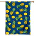 Blue Pineapple Pattern Print House Flag